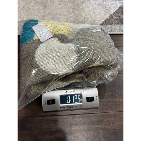 Odyssey Colorblock Crewneck Pullover Sweater Multicolor Sz Large Cozy Grannycore - Picture 9 of 9